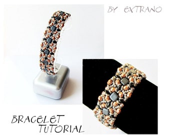 Armband Anleitung, Armband Muster, Fliesen Armband, O-Perlen Anleitung, DIY Schmuck, Breitmanschette Muster, FAIRY TALES