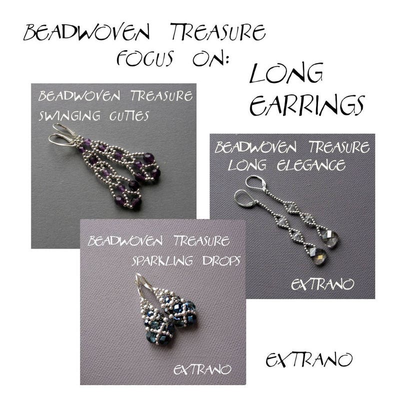 Beading tutorials, beading patterns, seed beeds jewelry: Buy ANY 3 TUTORIALS for 12 USD Earrings, Bracelets, Peyote Patterns and more image 4