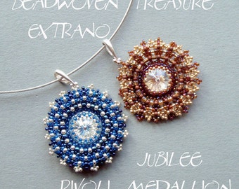Patrón Swarovski Rivoli - Medallón Jubilee Rivoli - descarga inmediata
