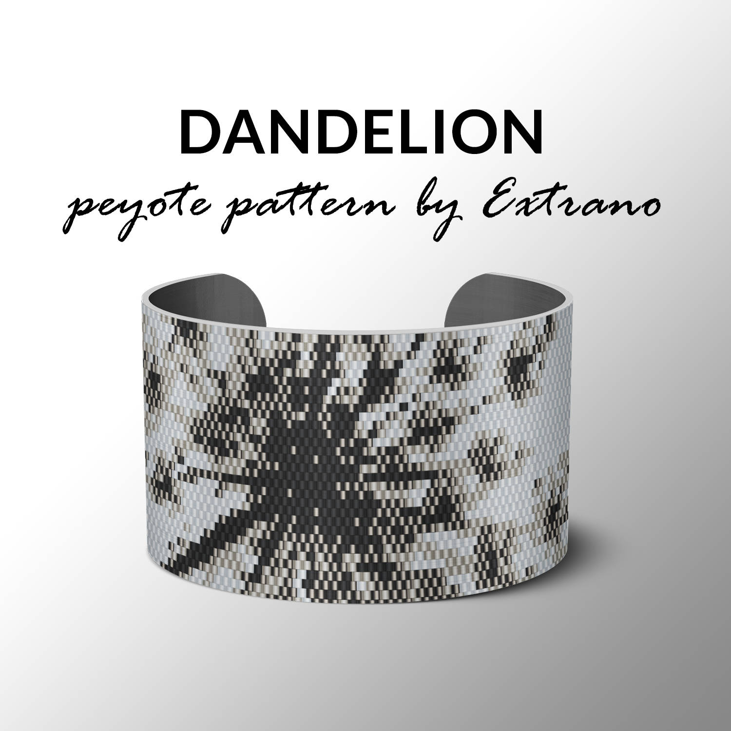 Peyote bracelet pattern wide cuff pattern even peyote | Etsy