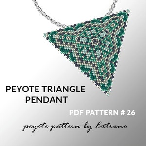 Peyote Dreieck Muster mit Anleitung, Peyote Dreieck Anleitung, Dreieck Peyote Muster, Nativer Stich, Dreieck Peyote Anhänger #26