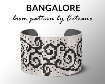 Bead Loom Pattern, Loom Tutorial, Beading Pattern, Loom Beading Pattern, Bracelet Tutorial, Bracelet Pattern, Loom Pattern - BANGALORE