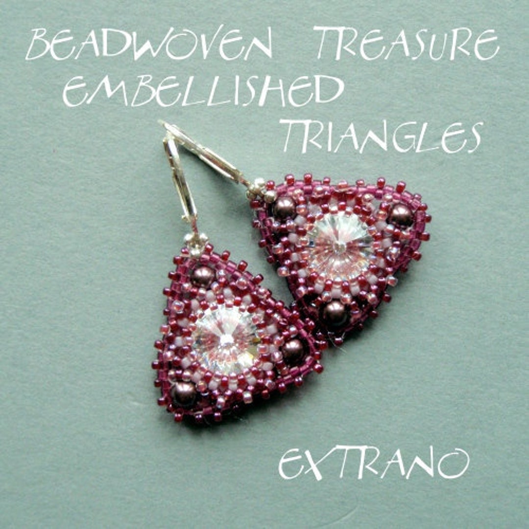 Rivoli Earrings Tutorial, Round Earrings Pattern, Rivoli Pattern ...