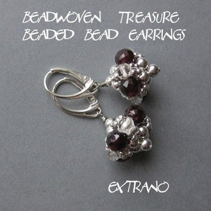 Perlen Perlen Tutorial, Perlen Ohrringe, Perlen Schmuck, Kugel Ohrringe Muster, Ohrringe Muster, runde Ohrringe - BEADED BEAD