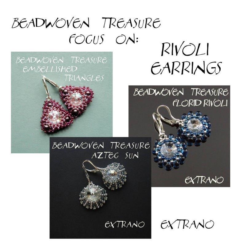 Beading tutorials, beading patterns, seed beeds jewelry: Buy ANY 3 TUTORIALS for 12 USD Earrings, Bracelets, Peyote Patterns and more image 2