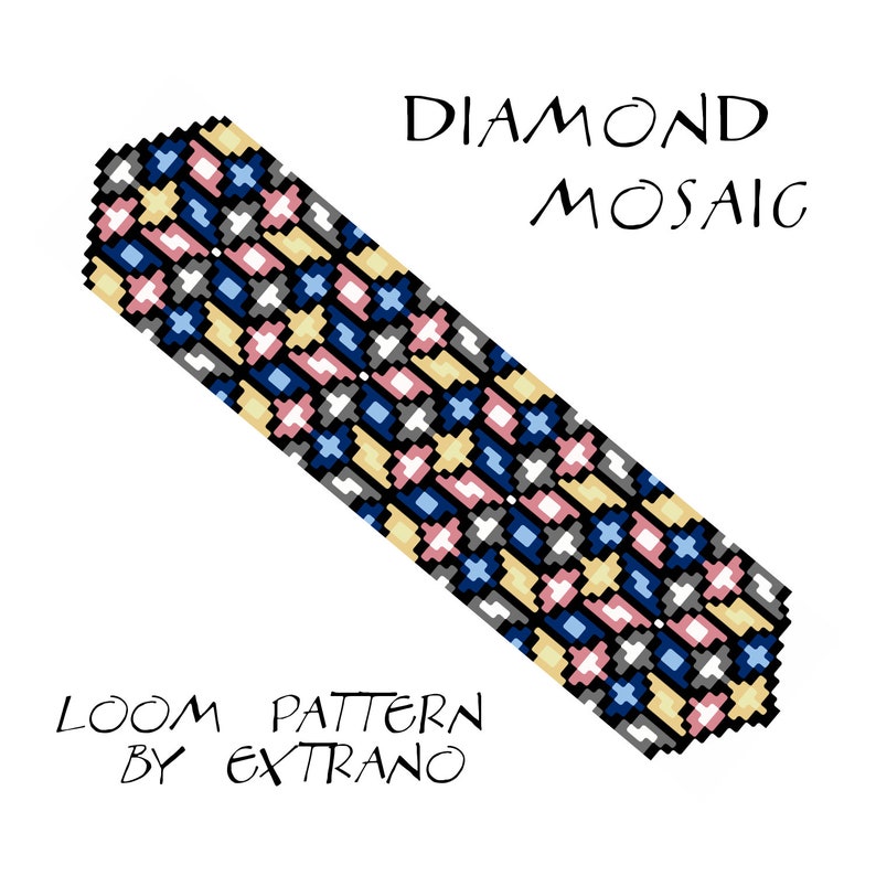 Bead Loom Pattern, Loom Tutorial, Beading Pattern, Loom Beading Pattern