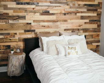 4 sqm Reclaimed Pallet Wall Cladding - Kiln Dried Boards, Planks, Slats, Rustic Crafts, Recycled Timber - Fast & Free UK Delivery
