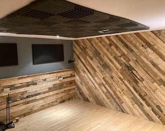 10 sqm Reclaimed Pallet Wall Cladding - Kiln Dried Boards, Planks, Slats, Rustic Crafts, Recycled Timber - Fast & Free UK Delivery
