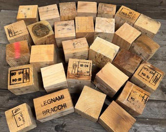 20 Reclaimed Pallet Blocks - Perfect for Crafts, Candle Holders, Timber Art, Pallet Frames