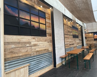 5 sqm Reclaimed Pallet Wall Cladding - Kiln Dried Boards, Planks, Slats, Rustic Crafts, Recycled Timber - Fast & Free UK Delivery