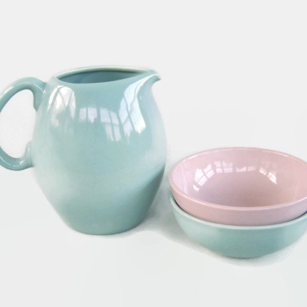 Vintage Russel Wright Iroquois Dinnerware Pitcher Bowls