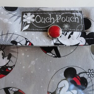 Mickey Mouse Clear Front Ouch Pouch First Aid Kit Disney Organizer Personalized Toiletries Park Bag Toddler Girl Boy 5x7 image 2