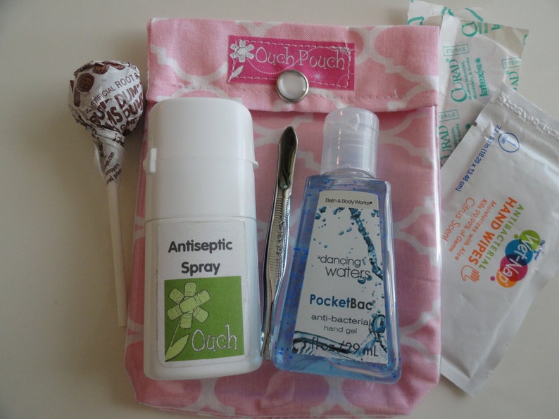 Mimmi Pigg & Röda Prickar Aj-påse 2 4x5's Genomskinligt Framfönster Första Hjälpen Sminkväska Disney Blöjväska Ryggsäcksinsats Fiskförlängare bild 7