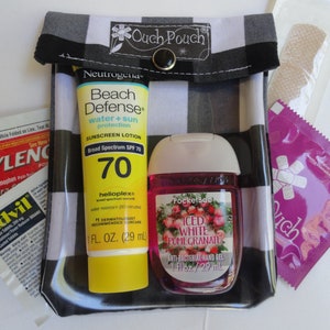 Mimmi Pigg & Röda Prickar Aj-påse 2 4x5's Genomskinligt Framfönster Första Hjälpen Sminkväska Disney Blöjväska Ryggsäcksinsats Fiskförlängare bild 8