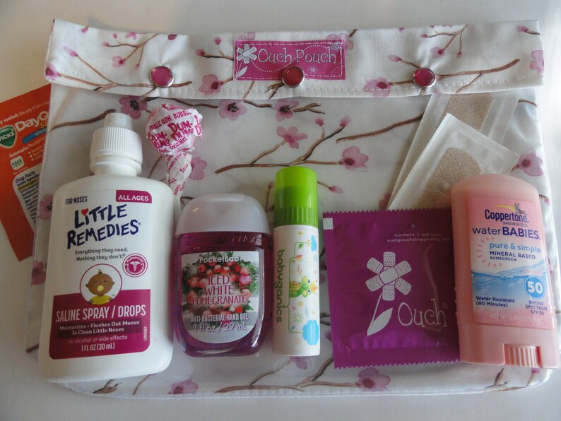 Japanska flickor genomskinlig framvävd tygpåse 7x9 Ouch-påse kosmetika medicinsk första hjälpen-kit reseblöjväska babytillbehör arrangör bild 7