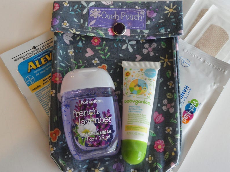 Mimmi Pigg & Röda Prickar Aj-påse 2 4x5's Genomskinligt Framfönster Första Hjälpen Sminkväska Disney Blöjväska Ryggsäcksinsats Fiskförlängare bild 5