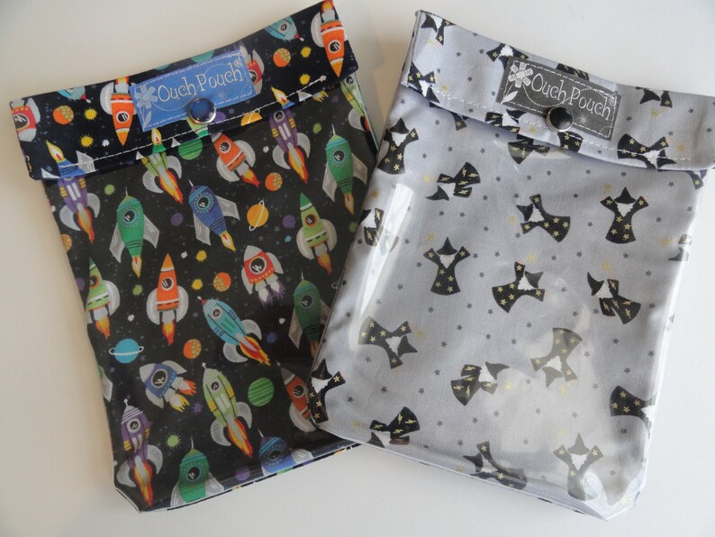 Magic Wizards Ouch Pouch Clear Front First Aid Kit Travel Organizer Diaper Bag Purse Insert 5x7 Harry Potter Style Children School Supplies