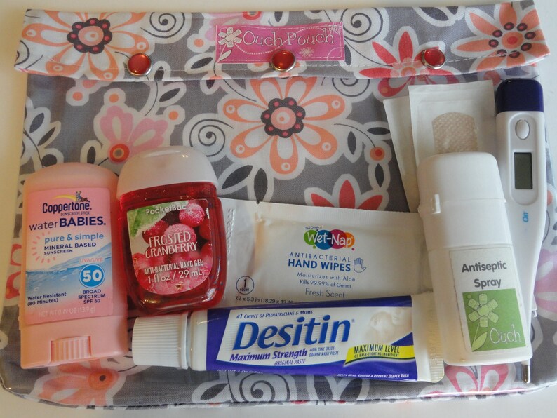 Japanska flickor genomskinlig framvävd tygpåse 7x9 Ouch-påse kosmetika medicinsk första hjälpen-kit reseblöjväska babytillbehör arrangör bild 8