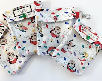Weihnachten Micky Maus (1) Ouch Beutel Klar Reiseveranstalter Tasche für Erste Hilfe Kit liefert Disney Cruise Park Fish Verlängerung 4x5