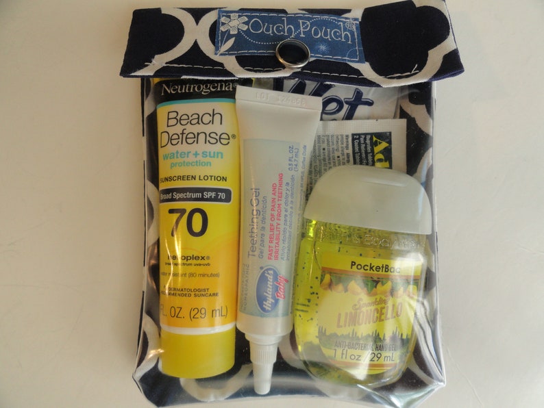 Mimmi Pigg & Röda Prickar Aj-påse 2 4x5's Genomskinligt Framfönster Första Hjälpen Sminkväska Disney Blöjväska Ryggsäcksinsats Fiskförlängare bild 9