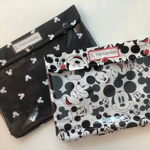 Borsa per pannolini Disney Park con frontale trasparente di Topolino, borsa Loungefly Organizer 7x9, custodia da viaggio per farmaci, pronto soccorso, cosmetici, personalizzabile