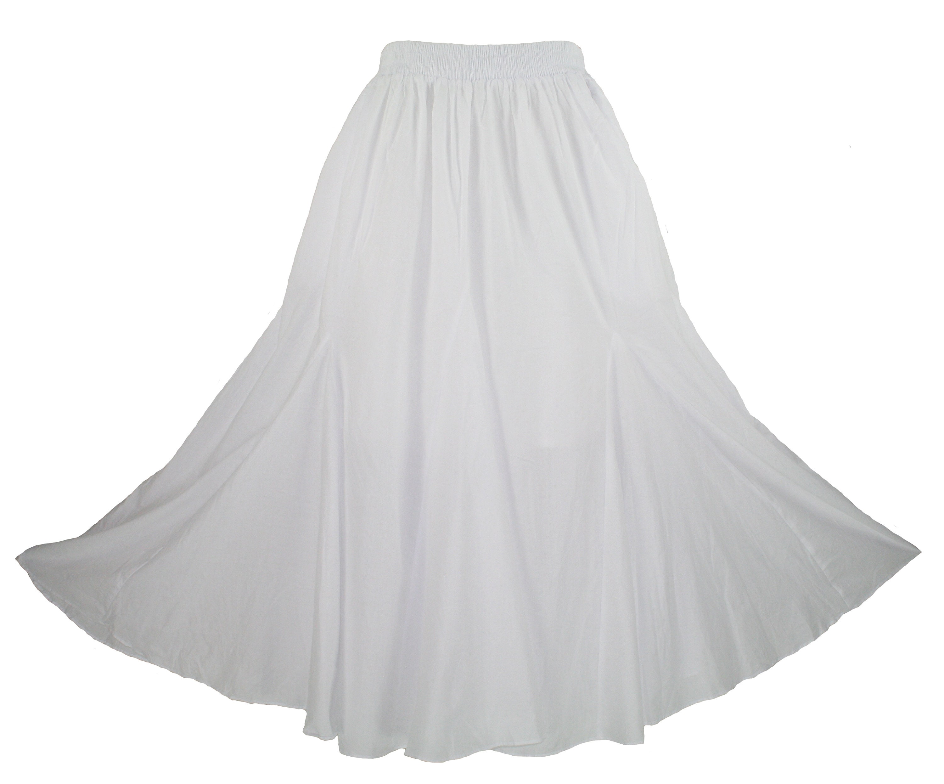 Women BOHO Cotton Gypsy Long Maxi Godet Tiered Skirt 1X 2X 3X - Etsy
