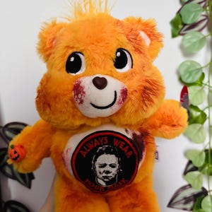 Horror Care Bear Inspired Plush: Scary Halloween Bear