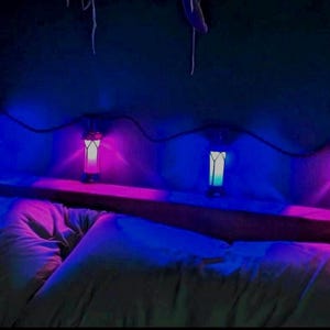 Jinx and Powder shimmer vial string lights. USB lit. Arcane inspired