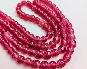Vintage Rose Quartz Baroque Beads, 7mm