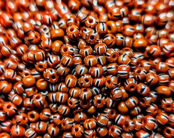 Red and Black 12/0 Seed Bead Jars