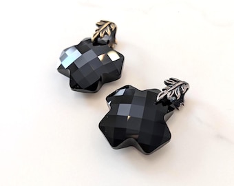 Swarovski Faceted Cross Pendant, 28mm