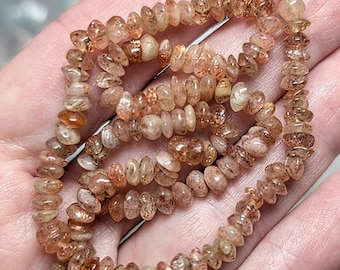 Sunstone 5mm Nugget Beads
