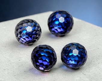 Swarovski Austrian Crystal Article 4861 – Bermuda Blue Multi-Faceted Disco Ball