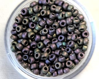 Matte Bronze Peacock 11/0 Seed Beads