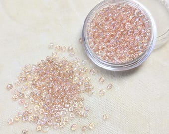 AB Blush Glass Seed Beads 11/Ø