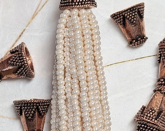 Copper Bead Cones Pairs