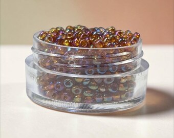 Topaz AB Glass Seed Beads Size 11/0