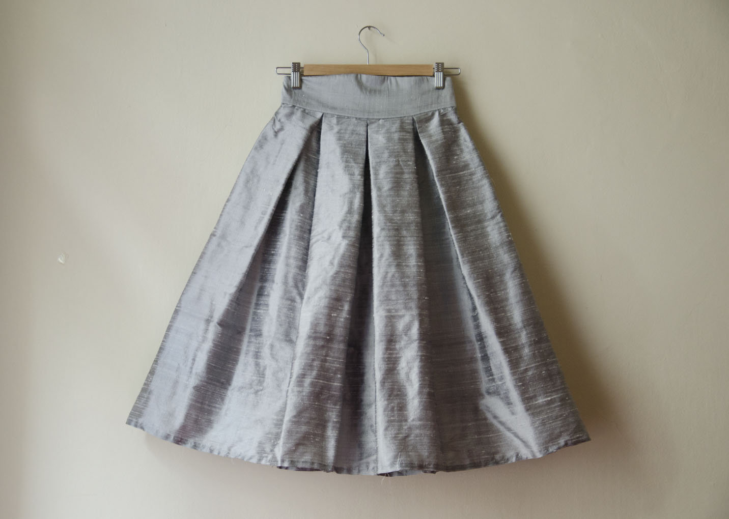 Black Knee Skirt Silk Shantung High Waist Party Evening Skirt | Etsy