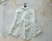 White Raincoat, Unisex Retro Waterproof Rain Cape, Bridal Unisex Rain Coat, Stylish Minimal Vintage Inspired