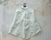 White Raincoat, Unisex Retro Waterproof Rain Cape, Bridal Unisex Rain Coat, Stylish Minimal Vintage Inspired