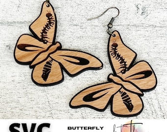SVG Butterfly Metamorphosis Earrings
