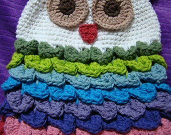 Crochet PDF PATTERN Owl Backpack OR Satchel Option