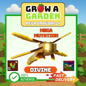 Grow A Garden Mega Dragonfly Pet Cheap GaG | Fast Delivery MO1