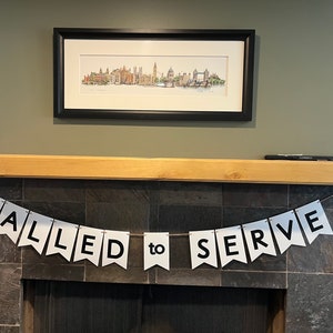 Called to Serve Banner - Mission Banner - LDS Missionary - Bible Study Cardstock/Vinyl