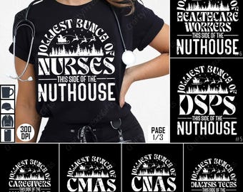 Nurse Sublimation PNG, Healthcare Worker Design, Funny Nurse Shirt, Christmas Nurse PNG, Medical Staff Sublimation, Digital Download