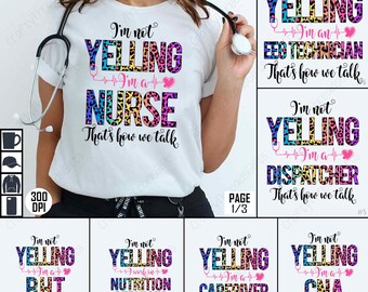 Nurse Sublimation Bundle, Yelling Nurse PNG, Nurse Clipart, Medical Staff Design, Nurse Life PNG, Nurse Digital Art, Instant Download