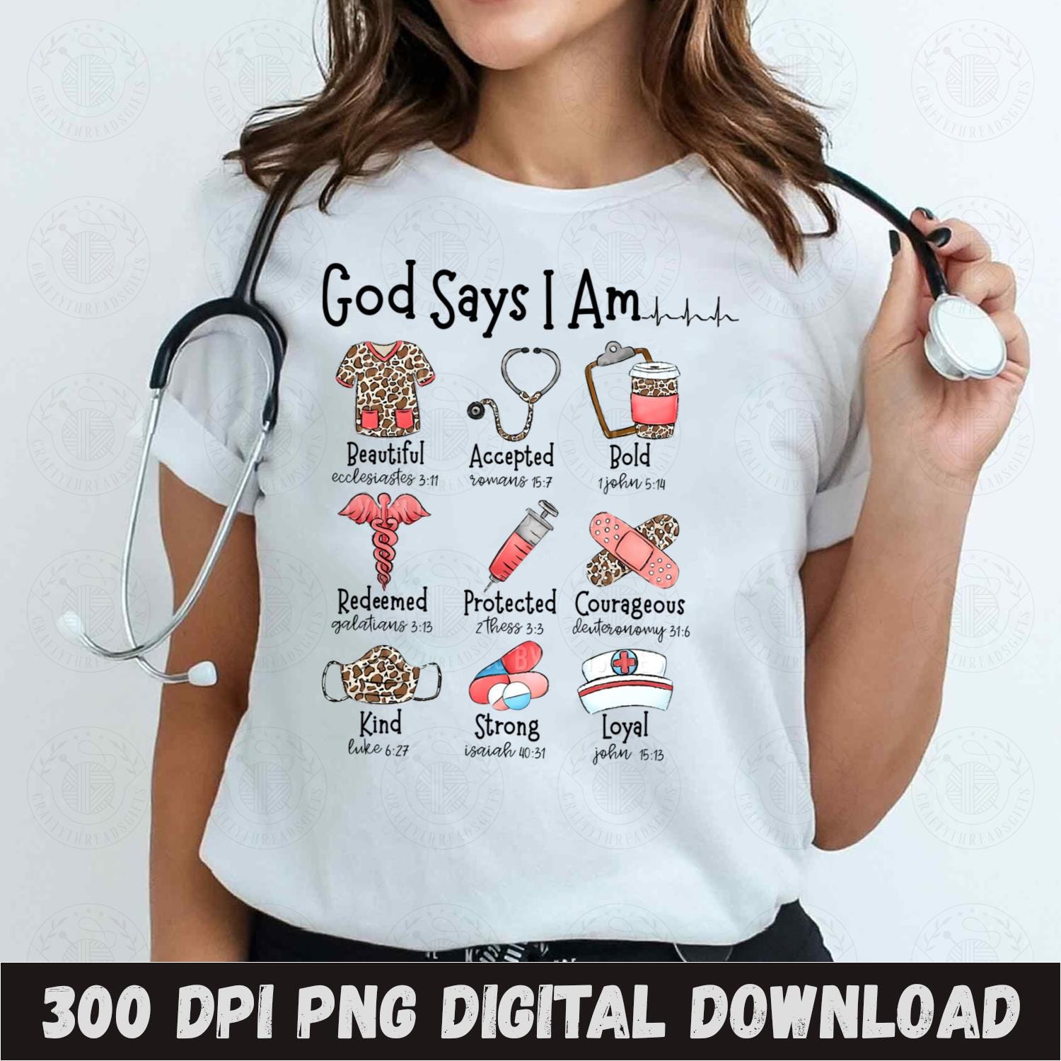 God Says I Am Nurse Shirt