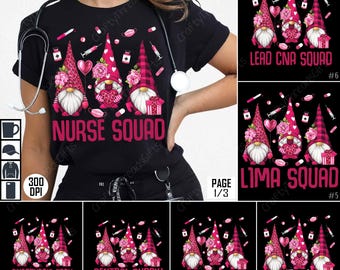 Nurse Squad PNG Bundle, Nurse Squad Sublimation Design, Medical Staff PNG, Healthcare Worker Clipart, Nursing Team Digital Download
