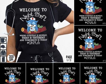 Night Shift Nurse PNG, Nursing Sublimation Bundle, Funny Night Shift Designs, Digital Nurse Clipart, Medical Staff Art, Nurse Life
