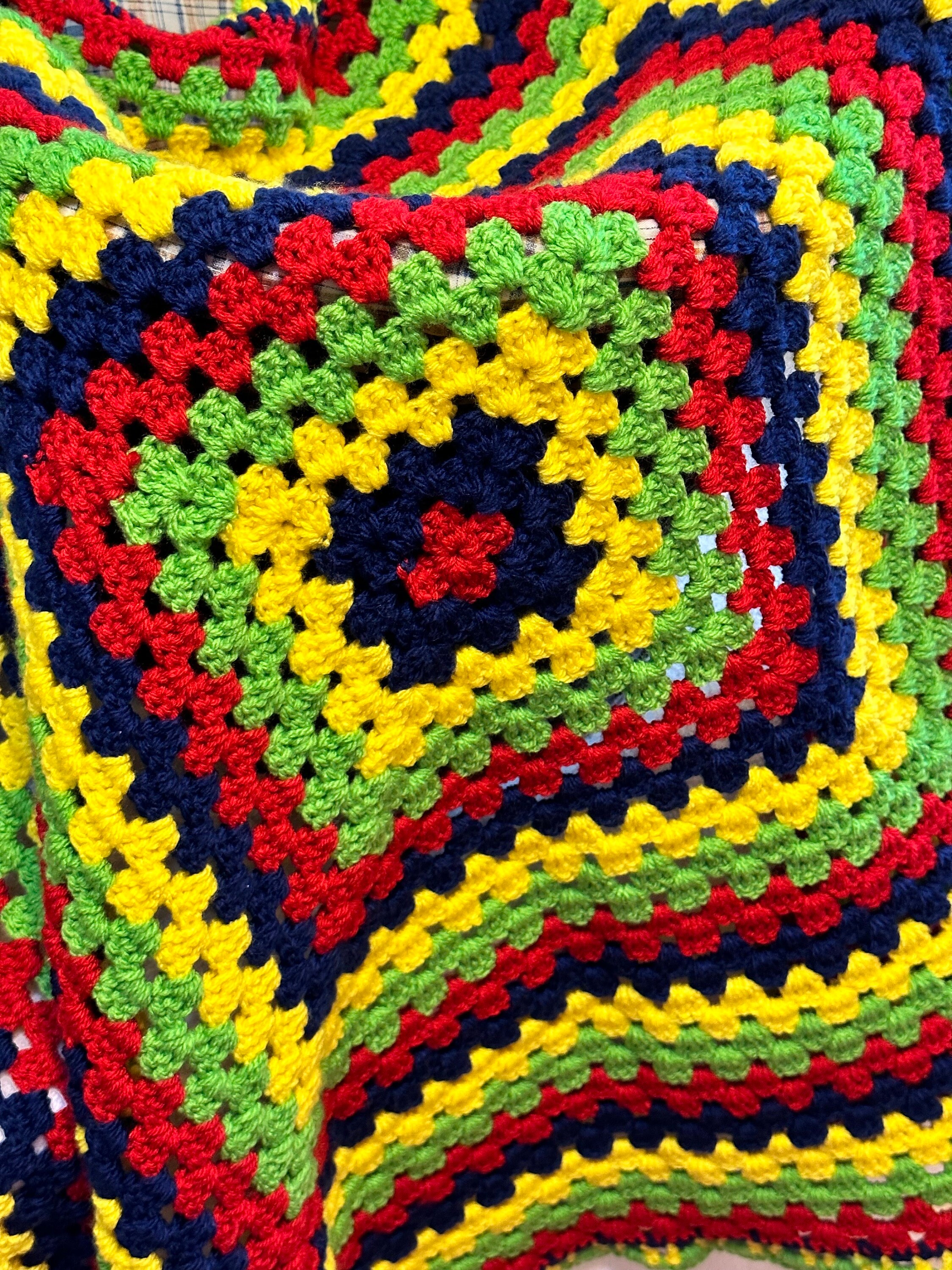 READY TO SHIP  ~   Handmade Crocheted  Baby Blanket ~ Unisex Baby Blanket~ Multicolored ~ Medium Weight Acrylic ~ Baby Shower Gift ~ Newborn
